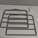 Closet Organizers and Storage,Pants Hangers Space Saving,Velvet Hanger for Organization and Storage,Dorm Room Essentials for College Students Girls,Home Organization Scarf Jeans Hangers-2 Pack (Large, Gray)