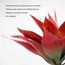 Velener Fall Fake Agave Artificial Plant: Red Fake Succulents Plant for Room Decor and Autumn, Unpotted Faux Agave Plant for Outdoor/Indoor Fall Decor, Red, 28 inches, Set of 1