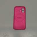 Vooii Magnetic for iPhone 17 Case, Compatible with Magsafe (Premium Liquid Silicone) (Integrated Camera Control Button) Full Body Protective Anti-Scratch Microfiber Lining 6.3", Pitaya