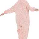 ABENCA Kids Deer Onesie Reindeer Costume Animal Girls Pajamas Christmas Halloween Cosplay Sleepwear.Pink Deer.140 (9-10 Years)
