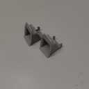 ISOFIX Interface Belt Latch Guide, 2 Pcs Car Seat ISOFIX Interface Buckle Fixed Guide Groove Car Seat Bracket Connector, Grey