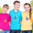 ArtCreativity 24pcs Super Pack Sand Art Kits for Kids Includes 10 Big Tubes of Colorful Sand Crafts for Kids & 14 Star Shaped Necklaces - Fun Party Favor, Prize and Crafts for Boys and Girls Ages 3+