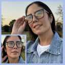 2 x Oversized Reading Glasses for Women,Blue Light Blocking Spring Hinges Eyeglasses Anti UV Ray/Glare (Brown)