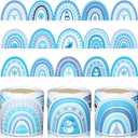 Containlol 3 Rolls 118 ft Winter Boho Bulletin Board Decorations Winter Snowflake Snowman Scalloped Border Christmas Rainbow Bulletin Board Trim Border for Xmas Wall School Decor