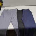 NEW YOUNG 3 Pack Capri Leggings for Women with Pockets-High Waisted Tummy Control Workout Gym Yoga Pants (Small-Medium, 1-black/Dark Gray/Navy Blue)