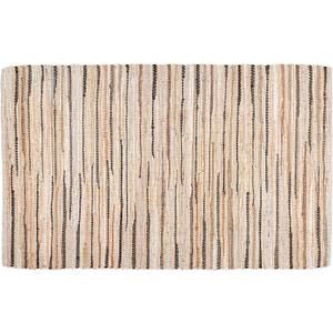 Rug Area Rugs Cotton Linen 3x5 Ft Multicolour Chindi for Livingroom Bedroom Washable RagRug Reversible Farmhouse Kitchen RunnerRug Carpet Area Runner Mat for Hallway, Entryway (Tonal Rugs(36x60), Biege)