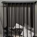 29.4-78" Extra Wide Baby Gate, Long Dog Gates Indoor for Doorways Stairs, Essential Large Safety Gate for Child Toddler with Anti-Trip Pedal, Adjustable Pet Gate, 28" Tall 3 Metal Panels Black