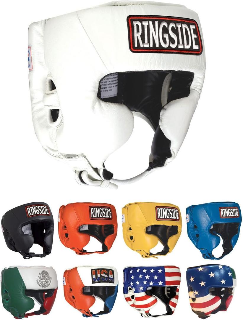 Ringside Competition Boxing Muay Thai MMA Sparring Head Protection Headgear with Cheeks Small