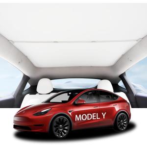 Sunshade for Tesla Model Y Roof for Tesla Model Y 2019-2024 Sunshade Heat Insulation Accessories 2021 2022 2023 Roof Sun Shade Gray