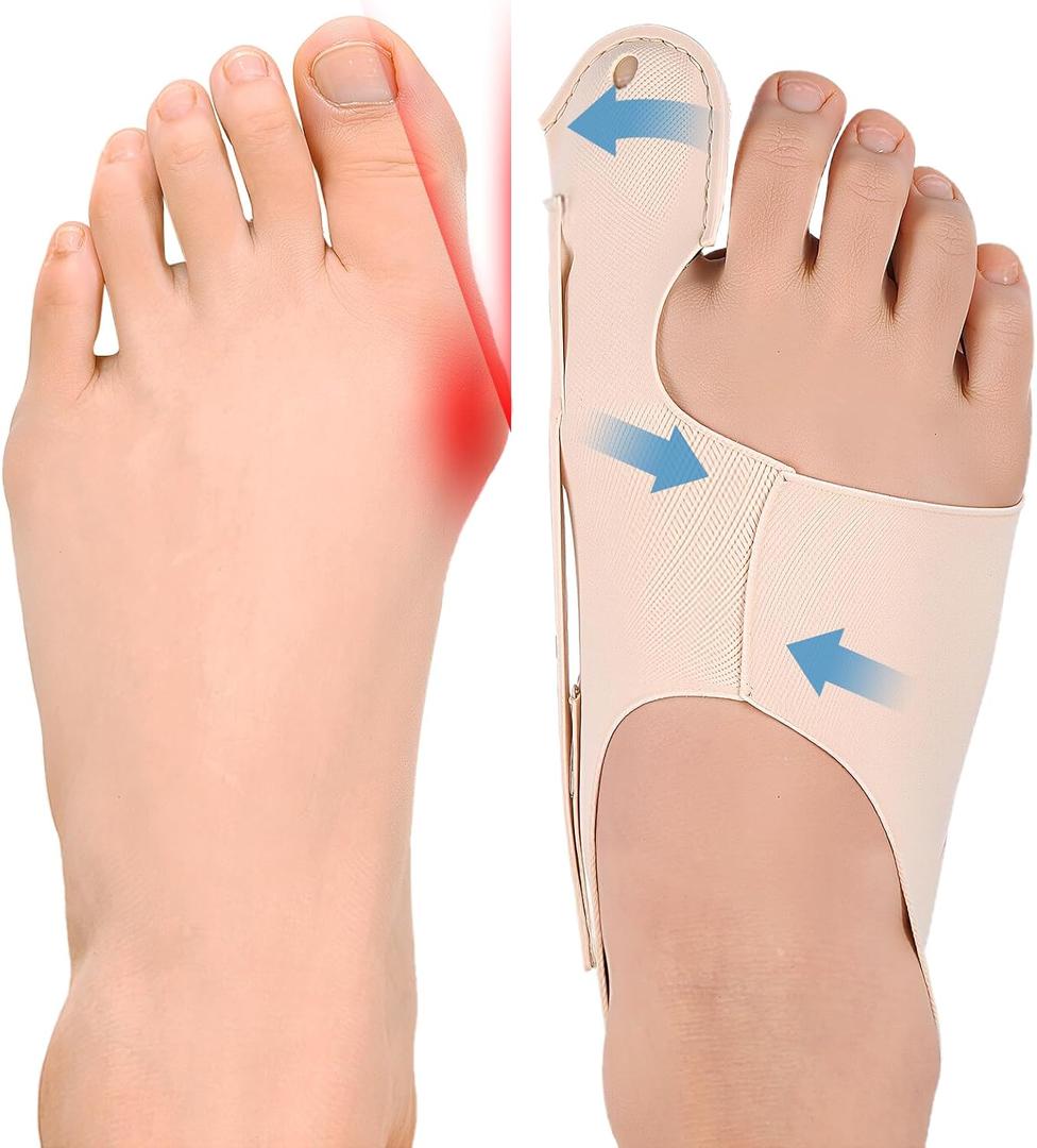 Bunion Corrector,Adjustable Toe Straightener for Pain Relief,Bunion Corrector & Big Toe Alignment Splint,Day & Night Wear for Men and Women,Fits in Most Shoes for Daily Activities(Medium)