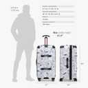 Traveler's Choice Maxporter II Polycarbonate Hardside Trunk with Spinner Wheels, White Camo, 31-Inch Large Trunk