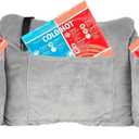 MOYOAMA Post Mastectomy Pillow - Recovery After Breast Cancer Surgery, Breast Augmentation - Lightweight Post Surgery Pillow with 4 Built-in Pockets to Support Healing - Breast Cancer Gifts for Women (Grey Plush)