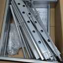 Chicken Swing Perch Set with Ladder - Backyard Chicken Coop Gym for Enrichment, Exercise, and Rest, Durable Metal Frame with Composite Wood Silvery