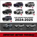 DBXB-RV Heavy Duty Black Aluminum Roof Rack Crossbars Compatible with Toyota Grand Highlander/TX 2024up (excl. 2026 LE/Hybrid LE) 260lb Loading, Metal Lockable Anti -Theft Locker with Die Down Loop.