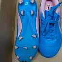 DREAM PAIRS Girl Toddler Boys Soccer Cleats, Pink/ Blue, 13 Little Kid