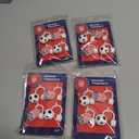 4 x U.S. Soccer Straw Toppers: Official Licensed Product, 4 Count Silicone Straw Covers, Soccer Ball and Logo Designs, Fits 9-10mm Straws, Reusable Straw Caps for Drinks and Travel
