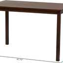 Baxton Studio Andrew Modern Dining Table, 47.75"W x 30"D X 29.5"H