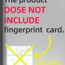 Prismite Fingerprint Kit, with Card Holder and Large Ink Pad, Black, FPP3