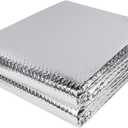 winemana Window Insulation Roll, 48IN x 10FT Reflective Heat Shield Bubble Film, Double-Sided Aluminum Foil Insulation, Weatherproof Garage Door Cover for Windows, RV, Basement, Winter & Summer