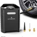 Heavy-Duty 160 PSI Tire Inflator Portable Air Compressor, 1 Min Fast Inflation Cordless Portable Air Pump with Digital Pressure Gauge & LED Light, Electric Tire Pump for Car, SUV, Bike, Ball