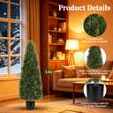 4FT Artificial Topiary Trees with Pot, 2 Pack Fake Plants