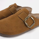 SM New York Women's Suede Clogs, Size 10