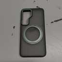 Compatible with Samsung Galaxy S24 Case with 360Rotatable Magnetic Ring Stand Compatible with Mag-Safe Military Protection Shockproof Translucent Phone Case for S24 6.2",Dark Green