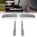 Chrome Towing Top+Side Clip-On Mirror Covers Replace for 2020 2021 2022 2023 2024 2025 Chevy Silverado GMC Sierra 2500HD 3500HD (Chrome)