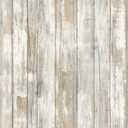 RoomMates RMK9050WP White Distressed Wood Peel and Stick Wallpaper 20.5 x 16.5 FT