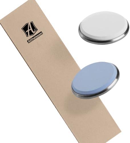 #3000 Fine #6000 Extra-Fine Corundum Whetstone Disc And Leather Strop Compatible With HORL 2 And For HORL 2 Pro