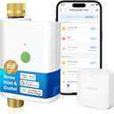 meross WiFi Water Timer for Garden Hose, Smart Hose Timer with Brass Inlet & Outet, WiFi Sprinkler Valve Work with Alexa & Google Assistant, Smart Rain Skip for Lawn, Garden & Yard