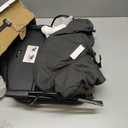 HKAI Baby Bouncer, Portable Baby Bouncer Seat for Babies 0-18 Months, 100% Cotton Fabrics, 3 Modes of use with Rocker and Stationary Options, Infant Rocker Chair with Hanging Toys-Dark Grey