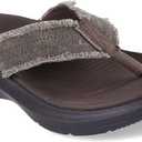 Skechers Men's USA Parson Sd - Gino Thong Sandal With Frayed Edges (10, Choc)