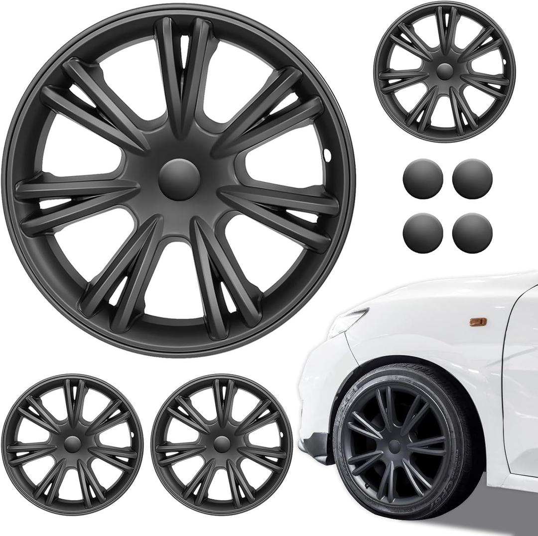 19‑Inch Matte Black Hubcaps for Model Y 2025‑2026, 4‑Piece Wheel Cover Set
Durable ABS, vehicle‑specific fit, tool‑free snap‑on install, rim scratch protection, complete 4‑piece set