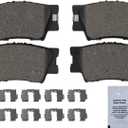 HUSCH D1212 Rear Ceramic Brake Pads Kit Fit For Lexus ES300h 2013-2018, For ES350 2007-2018, For HS250h 2010-2012, For Pontiac Vibe 2009-2010, For Toyota Avalon 2008-2018, For Camry 2007-2023