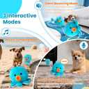 Interactive Dog Toys, [Newly Upgraded] Moving Dog Toy to Keep Them Busy, Bouncing Dogs Toy/Squeaky Rolling Ball with Jumping Music Talking Mode for Small Medium Large Dogs(Upgrade Octopus)