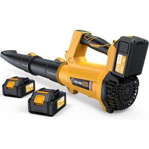 Leaf Blower, 20V Leaf Blower Cordless with 2 X 6.0Ah Batteries and Charger Included, 540CFM 170MPH & 6 Speed Mode, Handheld Electric Leaf Blower for Lawn Care, Yard, Garden and Dust, **MISSING BATTERIES**