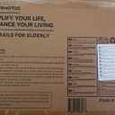 FORTEMOTUS Bed Rails for Elderly Adults Safety with Foldable & Retractable Grab Bar Handrails, ASTM Bedside Rail with Adjustable Height, Storage Pocket & Safety Strap