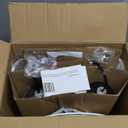 Vintage Table Lamp for Living Room Bedroom, 18.5" Farmhouse Bedside Lamps Nightstand Lamp Set of 2, Table Lamps with Oatmeal Linen Lamp Shades, 2 LED Bulbs Included, Black