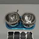 Baderke 2 Pcs 16 oz Stainless Steel Sugar Container with Lid Spoon and Tray Sugar Container Salt Bowl Holder Dispenser with Tag Condiment Pots for Countertop Serving Spice Pepper Kitchen