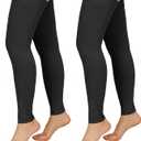 2 Pairs Compression Stockings for Women & Men, 20-30mmHg Thigh High Compression Socks, Footless Medical Socks with Silicone Dot Band--Best Support for Nursing Sports Varicose Veins(Black,M)