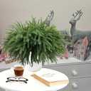 Christmas Norfolk Pine Branches Stems 18 Inch Real Touch Artificial Norfolk Pine Stems Branch Faux Cedar Pine Christmas Fake Greenery Picks for Vase DIY Garland Wreath Home Decoration (12)