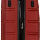 Rockland Melbourne Hardside 3 Piece Expandable Spinner Wheel Luggage Set, (20"/24"/28"), Red