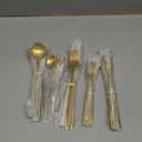 30-Piece Gold Silverware Set, Flatware Set for 6, Food-Grade Stainless Steel Cutlery Set, Includes Spoons Forks Knives, Kitchen Cutlery for Home Office Restaurant Hotel (Gold 30 Pcs)