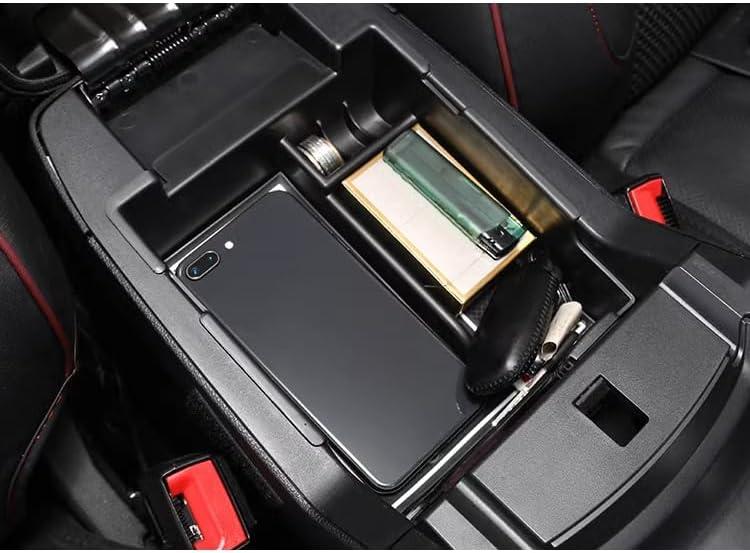 AOMSAZTO Console Organizer Tray for 2011-2019 Ford Explorer Deep Armrest Storage Box with Coin Holder for Ford Explorer Black