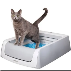 Petsafe ScoopFree Crystal Pro Self-Cleaning Cat Litter Box, Automatic, Unbeatable Odor Control, Gray, Size: One size