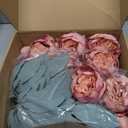 Scawim 50Pcs Artificial Peonies Flowers, 4â€™â€™ - Dusty Pink