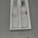 Juvale Olive Oil Dispenser Bottle - 17 Fl Oz (500 ml), Clear Glass, 2-Pack - Oil & Vinegar Set for Kitchen - Airtight Pour Spouts & Lever-Release Lids - Salad Dressing Container & Vinegar Dispenser