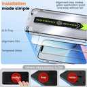 Unbreak 9H Glass for iPhone 15 pro Screen Protector [Auto-Dust Removal, Bubble Free] 1:1 Full-Coverage Tempered Glass Ultra HD Clear, Case Friendly, 2-Pack