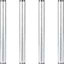 PIPE DÉCOR 3/4 in. x 12 in. Galvanized Steel Pipe, Pre-Cut, for DIY Furniture Building and Regular Plumbing Applications, 4 Pack